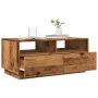 Aged wood coffee table with LED lights 90x49x40 cm by , Coffee table - Ref: Foro24-857710, Price: 113,11 €, Discount: %