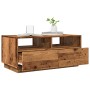 Mesa de centro con luces LED madera envejecida 90x49x40 cm de , Mesas de centro - Ref: Foro24-857710, Precio: 115,05 €, Descu...
