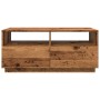 Mesa de centro con luces LED madera envejecida 90x49x40 cm de , Mesas de centro - Ref: Foro24-857710, Precio: 115,05 €, Descu...