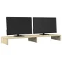 Oak Sonoma wood screen support 100x27x10 cm by , Computer bases and risers - Ref: Foro24-854654, Price: 29,25 €, Discount: %