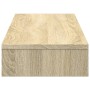 Oak Sonoma wood screen support 100x27x10 cm by , Computer bases and risers - Ref: Foro24-854654, Price: 27,27 €, Discount: %