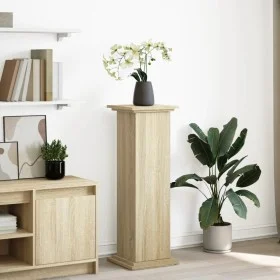 Exhibition pedestal with Sonoma oak storage 31x30x90 cm by , Pot stands - Ref: Foro24-854609, Price: 64,13 €, Discount: %