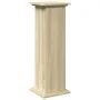 Exhibition pedestal with Sonoma oak storage 31x30x90 cm by , Pot stands - Ref: Foro24-854609, Price: 64,43 €, Discount: %