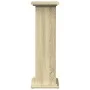 Exhibition pedestal with Sonoma oak storage 31x30x90 cm by , Pot stands - Ref: Foro24-854609, Price: 64,43 €, Discount: %