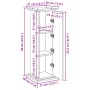 Präsentationssockel mit Aufbewahrung Sonoma-Eiche 31x30x90 cm von , Topfständer - Ref: Foro24-854609, Preis: 65,88 €, Rabatt: %