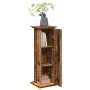 Pedestal display with aged wood storage 31x30x90 cm by , Pot stands - Ref: Foro24-854614, Price: 60,51 €, Discount: %