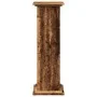 Pedestal display with aged wood storage 31x30x90 cm by , Pot stands - Ref: Foro24-854614, Price: 60,51 €, Discount: %