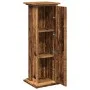 Pedestal display with aged wood storage 31x30x90 cm by , Pot stands - Ref: Foro24-854614, Price: 60,51 €, Discount: %
