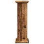Pedestal display with aged wood storage 31x30x90 cm by , Pot stands - Ref: Foro24-854614, Price: 60,51 €, Discount: %