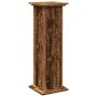 Pedestal display with aged wood storage 31x30x90 cm by , Pot stands - Ref: Foro24-854614, Price: 60,51 €, Discount: %