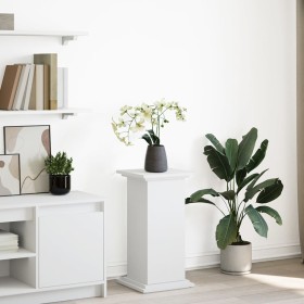 Pedestal expositor con almacenaje madera blanco 31x30x60 cm de , Soportes para macetas - Ref: Foro24-854616, Precio: 55,28 €,...