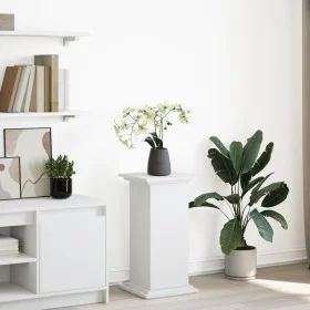 White wooden display pedestal with storage 31x30x60 cm by , Pot stands - Ref: Foro24-854616, Price: 54,15 €, Discount: %