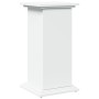 Pedestal expositor con almacenaje madera blanco 31x30x60 cm de , Soportes para macetas - Ref: Foro24-854616, Precio: 55,18 €,...