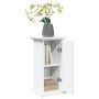 Pedestal expositor con almacenaje madera blanco 31x30x60 cm de , Soportes para macetas - Ref: Foro24-854616, Precio: 55,18 €,...
