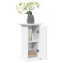 Pedestal expositor con almacenaje madera blanco 31x30x60 cm de , Soportes para macetas - Ref: Foro24-854616, Precio: 54,12 €,...