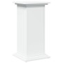 Pedestal expositor con almacenaje madera blanco 31x30x60 cm de , Soportes para macetas - Ref: Foro24-854616, Precio: 55,18 €,...