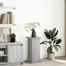 Gray Sonoma pedestal display with storage 31x30x60 cm by , Pot stands - Ref: Foro24-854621, Price: 46,98 €, Discount: %