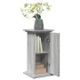 Gray Sonoma pedestal display with storage 31x30x60 cm by , Pot stands - Ref: Foro24-854621, Price: 46,98 €, Discount: %