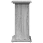 Gray Sonoma pedestal display with storage 31x30x60 cm by , Pot stands - Ref: Foro24-854621, Price: 46,98 €, Discount: %