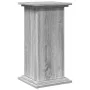 Gray Sonoma pedestal display with storage 31x30x60 cm by , Pot stands - Ref: Foro24-854621, Price: 46,98 €, Discount: %