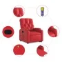 Sillón reclinable de masaje de pie cuero artificial rojo by , Armchairs - Ref: Foro24-3204784, Price: 303,79 €, Discount: %