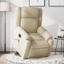 Sillón de masaje eléctrico reclinable elevable tela crema de , Sillones - Ref: Foro24-3205247, Precio: 385,54 €, Descuento: %