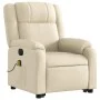 Sillón de masaje eléctrico reclinable elevable tela crema de , Sillones - Ref: Foro24-3205247, Precio: 385,54 €, Descuento: %