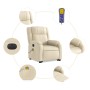 Sillón de masaje eléctrico reclinable elevable tela crema by , Armchairs - Ref: Foro24-3205247, Price: 361,80 €, Discount: %