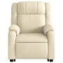 Sillón de masaje eléctrico reclinable elevable tela crema de , Sillones - Ref: Foro24-3205247, Precio: 385,54 €, Descuento: %