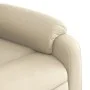 Sillón de masaje eléctrico reclinable elevable tela crema de , Sillones - Ref: Foro24-3205247, Precio: 385,54 €, Descuento: %