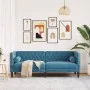 Sofá Chesterfield 3 plazas con cojines terciopelo azul by , Sofas - Ref: Foro24-372701, Price: 357,35 €, Discount: %
