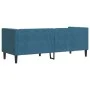 Sofá Chesterfield 3 plazas con cojines terciopelo azul by , Sofas - Ref: Foro24-372701, Price: 357,35 €, Discount: %