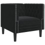 Schwarzer Samt-Chesterfield-Sessel von , Sofas - Ref: Foro24-372678, Preis: 165,26 €, Rabatt: %