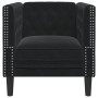 Schwarzer Samt-Chesterfield-Sessel von , Sofas - Ref: Foro24-372678, Preis: 165,26 €, Rabatt: %