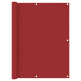 Toldo para balcón de tela oxford rojo 120x500 cm