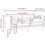 Chesterfield-Sofagarnitur mit 3-teiligen Kissen aus dunkelrotem Samt. von , Sofas - Ref: Foro24-3209285, Preis: 787,23 €, Rab...