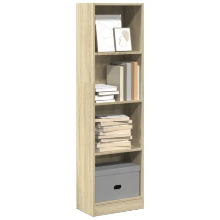 Estantería de madera de ingeniería roble Sonoma 40x24x143 cm de , Librerías y estanterías - Ref: Foro24-857785, Precio: 46,91...