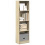 Regal aus Sonoma-Eichen-Ingenieurholz 40x24x143 cm von , Bücherregale und Regale - Ref: Foro24-857785, Preis: 44,73 €, Rabatt: %