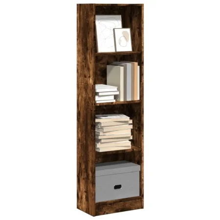 Rauchige Eichenholz-Ingenieurholzregal 40x24x143 cm von , Bücherregale und Regale - Ref: Foro24-857787, Preis: 46,72 €, Rabat...