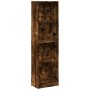 Estantería de madera de ingeniería roble ahumado 40x24x143 cm by , Bookcases and shelves - Ref: Foro24-857787, Price: 47,37 €...
