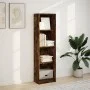 Rauchige Eichenholz-Ingenieurholzregal 40x24x143 cm von , Bücherregale und Regale - Ref: Foro24-857787, Preis: 46,72 €, Rabat...