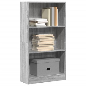 Ingenieurholzregal in Sonoma-Grau 60x24x109 cm von , Bücherregale und Regale - Ref: Foro24-857808, Preis: 42,96 €, Rabatt: %