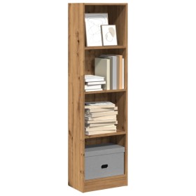 Handgefertigtes Eichenfurnier-Holzregal 40x24x143 cm von , Bücherregale und Regale - Ref: Foro24-857791, Preis: 49,14 €, Raba...