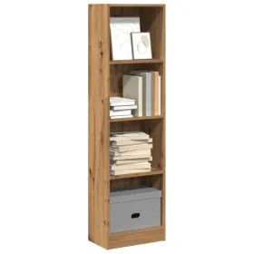 Handgefertigtes Eichenfurnier-Holzregal 40x24x143 cm von , Bücherregale und Regale - Ref: Foro24-857791, Preis: 47,99 €, Raba...