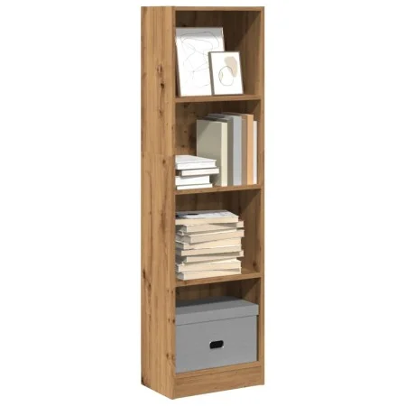 Estantería de madera de ingeniería roble artesano 40x24x143 cm de , Librerías y estanterías - Ref: Foro24-857791, Precio: 47,...