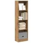 Estantería de madera de ingeniería roble artesano 40x24x143 cm de , Librerías y estanterías - Ref: Foro24-857791, Precio: 47,...
