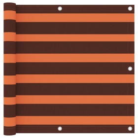 Balcony awning orange and brown oxford fabric 90x600 cm by vidaXL, Umbrellas - Ref: Foro24-134931, Price: 32,36 €, Discount: %
