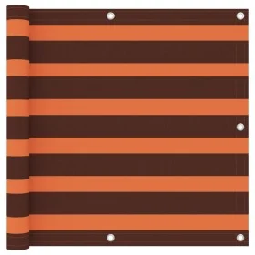 Balkonmarkise aus orangefarbenem und braunem Oxford-Stoff, 90 x 600 cm von vidaXL, Sonnenschirme - Ref: Foro24-134931, Preis:...