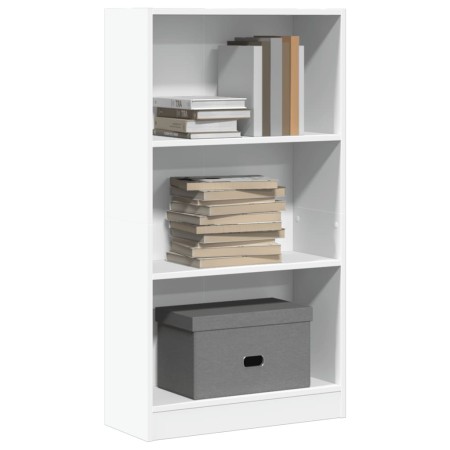 Estantería de madera de ingeniería blanca 60x24x109 cm by , Bookcases and shelves - Ref: Foro24-857803, Price: 42,96 €, Disco...