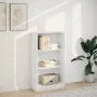 Estantería de madera de ingeniería blanca 60x24x109 cm de , Librerías y estanterías - Ref: Foro24-857803, Precio: 46,11 €, De...